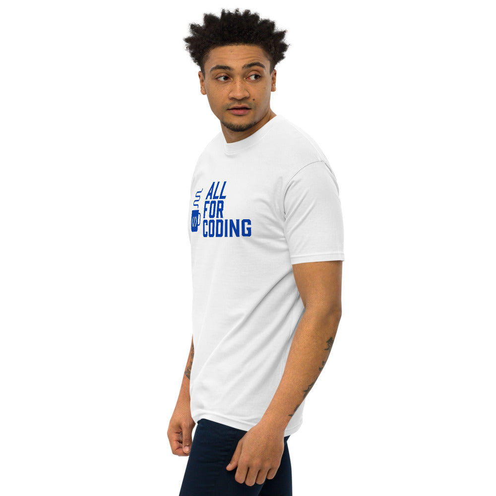 All For Coding - Men’s premium heavyweight tee