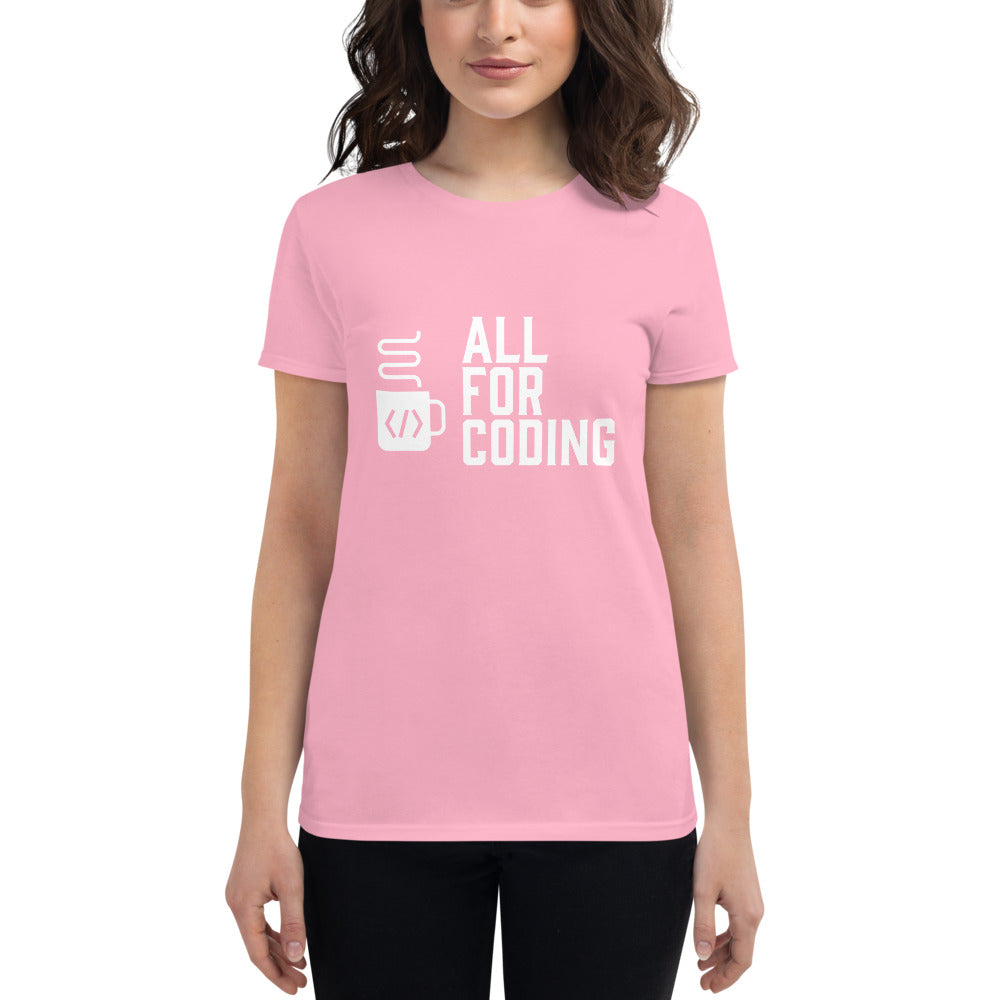 All For Coding - Women's short sleeve t-shirt